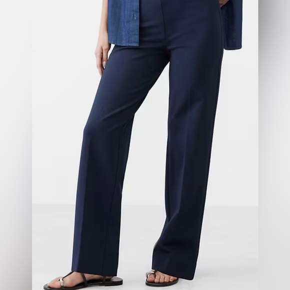 Banana Republic Navy Ponte Straight Leg Pants - Picture 1 of 3